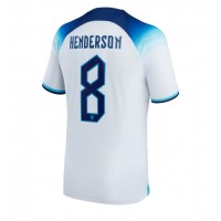 Koszulka piłkarska Anglia Jordan Henderson #8 Strój Domowy MŚ 2022 tanio Krótki Rękaw